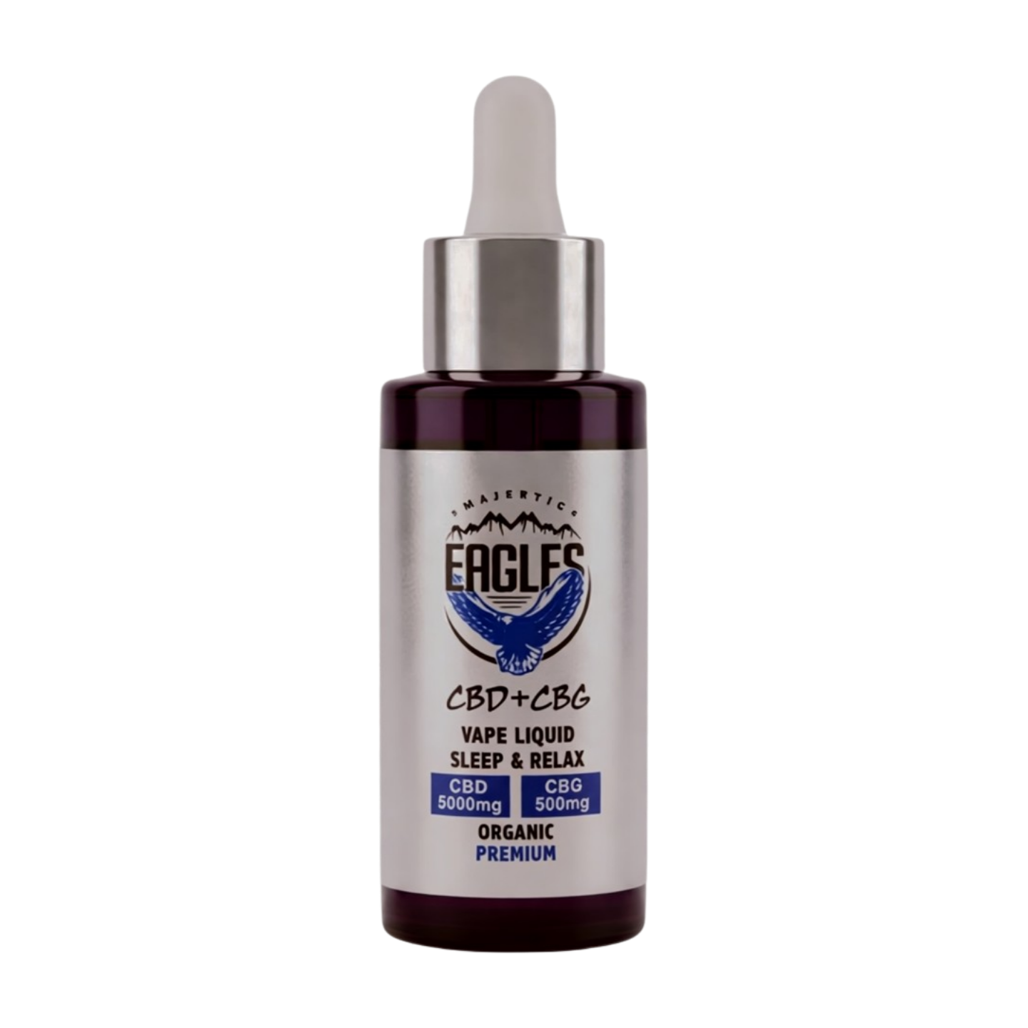 Eagles Majestic 50ML CBD 5000MG + CBG 500MG - Raspberry Flavour