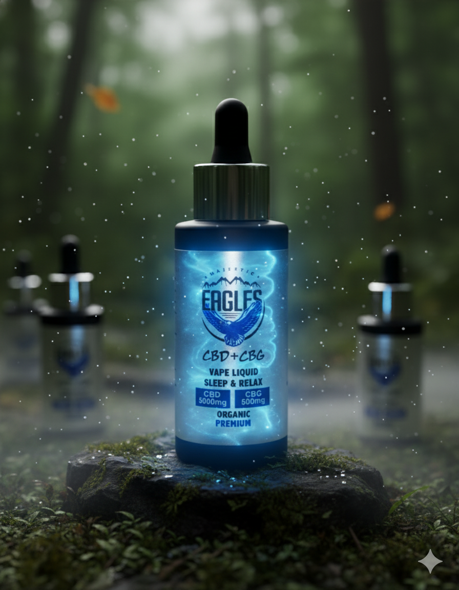 Eagles Majestic 50ML CBD 5000MG + CBG 500MG - Blueberries Flavour