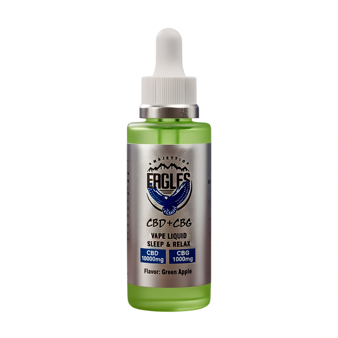 Eagles Majestic 50ML CBD 10000MG + CBG 1000MG - Green apple Flavour