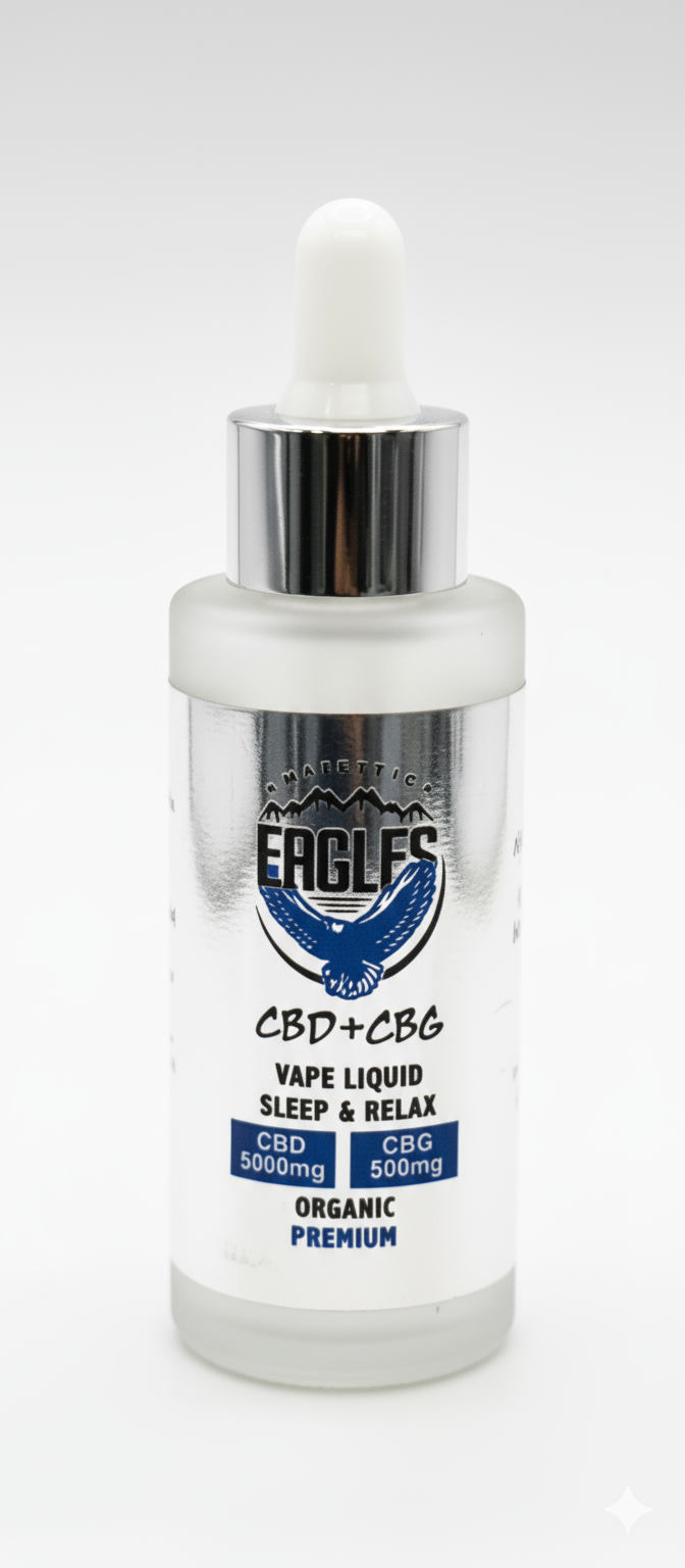 Lemon Flavour Eagles Majestic 50ML CBD 5000MG + CBG 500MG -